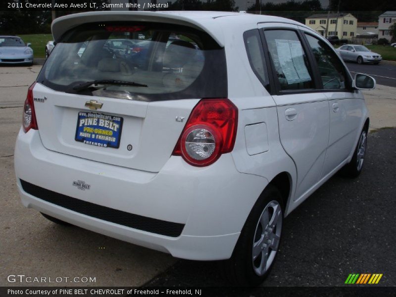 Summit White / Neutral 2011 Chevrolet Aveo Aveo5 LT