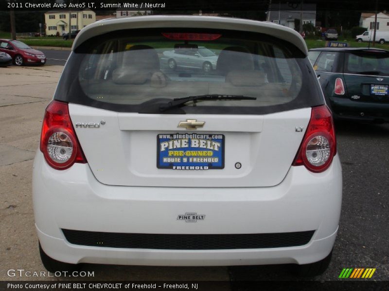 Summit White / Neutral 2011 Chevrolet Aveo Aveo5 LT