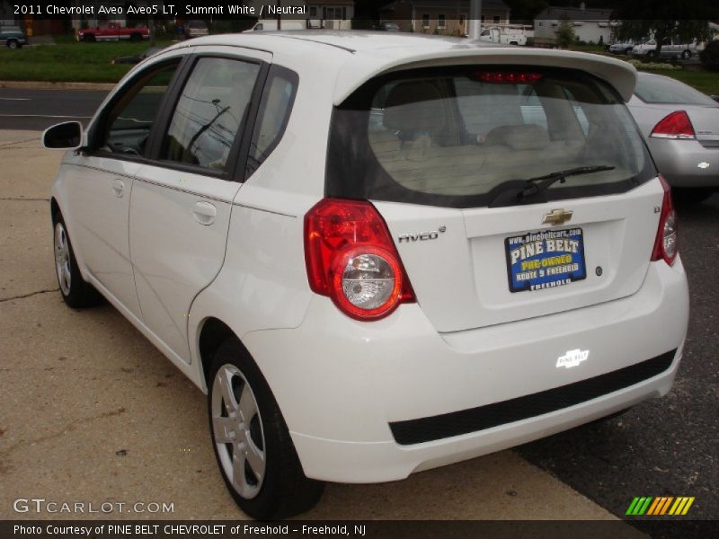 Summit White / Neutral 2011 Chevrolet Aveo Aveo5 LT