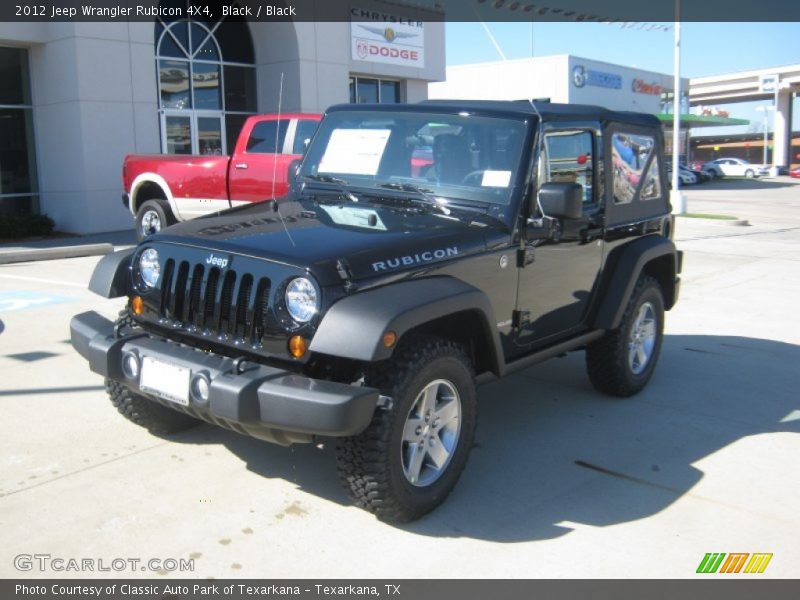 Black / Black 2012 Jeep Wrangler Rubicon 4X4