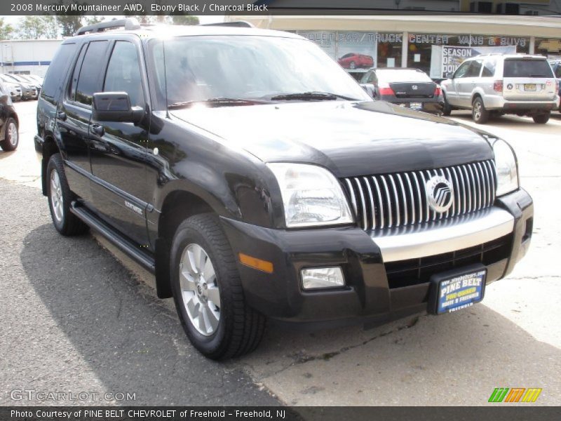 Ebony Black / Charcoal Black 2008 Mercury Mountaineer AWD