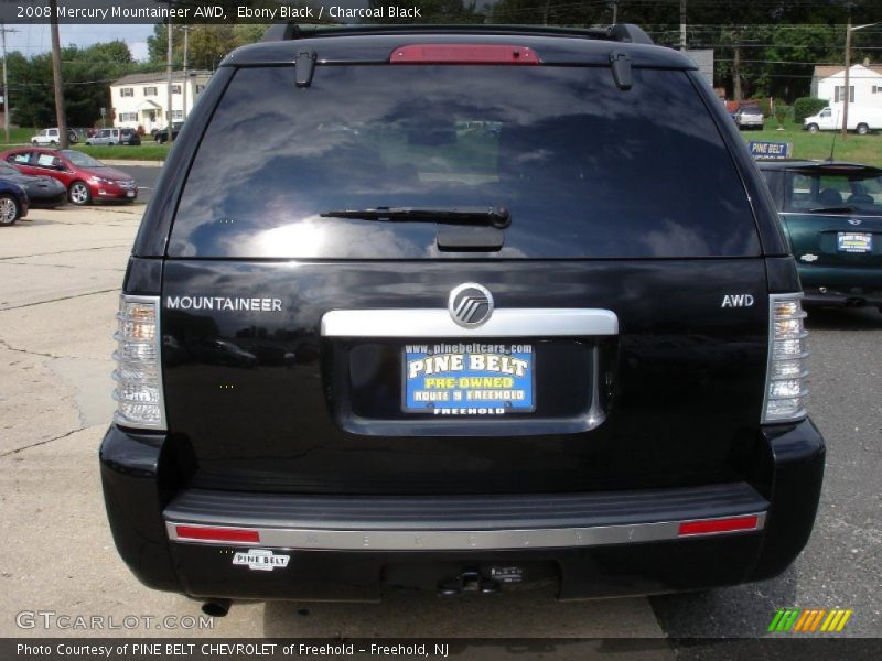 Ebony Black / Charcoal Black 2008 Mercury Mountaineer AWD