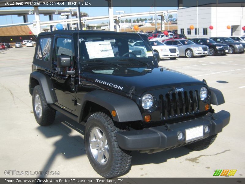 Black / Black 2012 Jeep Wrangler Rubicon 4X4