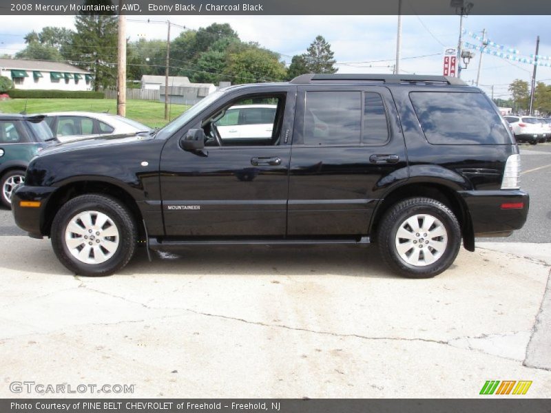 Ebony Black / Charcoal Black 2008 Mercury Mountaineer AWD