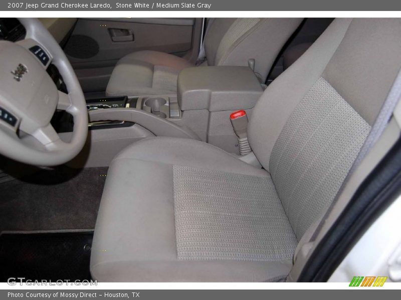 Stone White / Medium Slate Gray 2007 Jeep Grand Cherokee Laredo