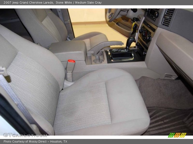 Stone White / Medium Slate Gray 2007 Jeep Grand Cherokee Laredo