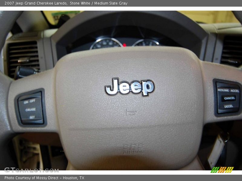 Stone White / Medium Slate Gray 2007 Jeep Grand Cherokee Laredo