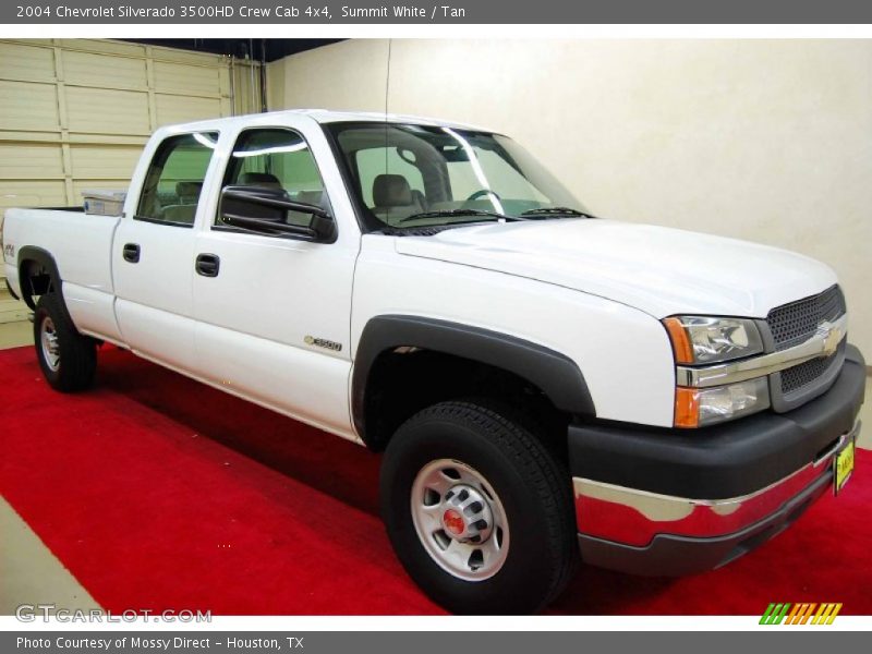 Summit White / Tan 2004 Chevrolet Silverado 3500HD Crew Cab 4x4
