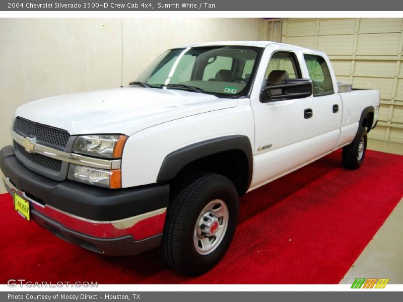 Summit White / Tan 2004 Chevrolet Silverado 3500HD Crew Cab 4x4