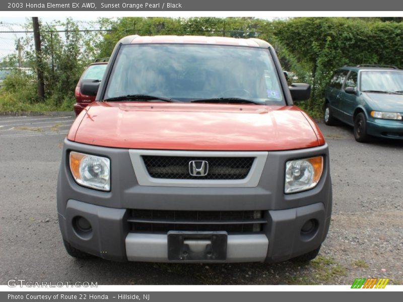 Sunset Orange Pearl / Black 2003 Honda Element EX AWD