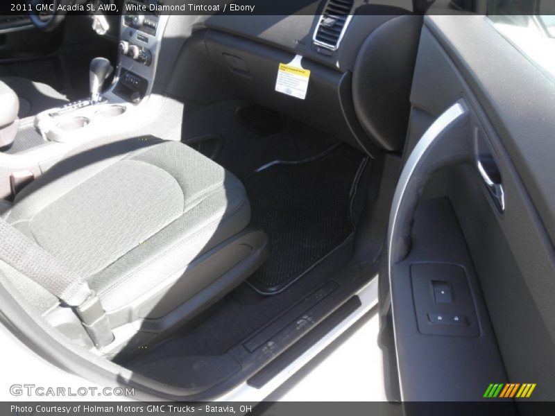 White Diamond Tintcoat / Ebony 2011 GMC Acadia SL AWD