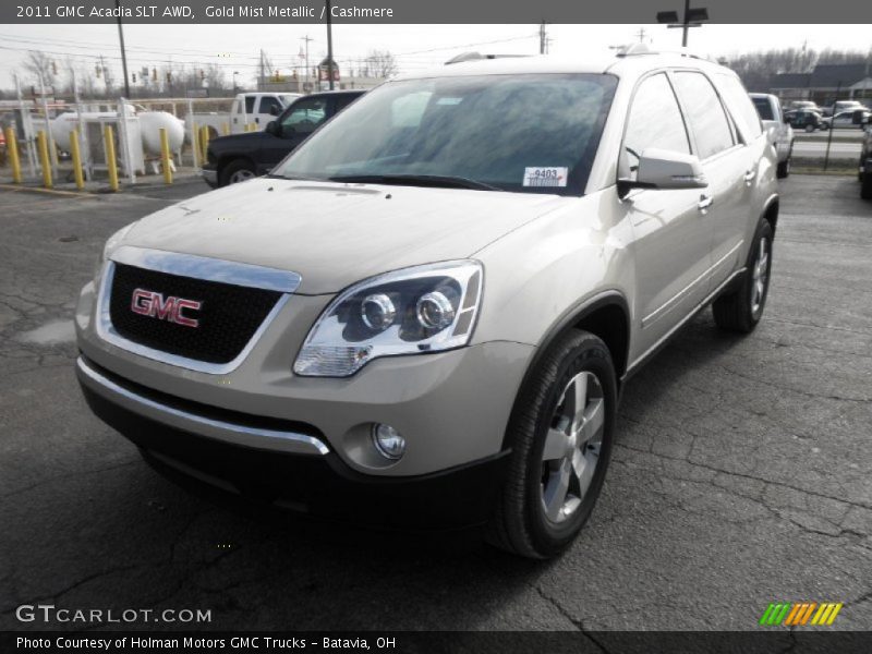 Gold Mist Metallic / Cashmere 2011 GMC Acadia SLT AWD