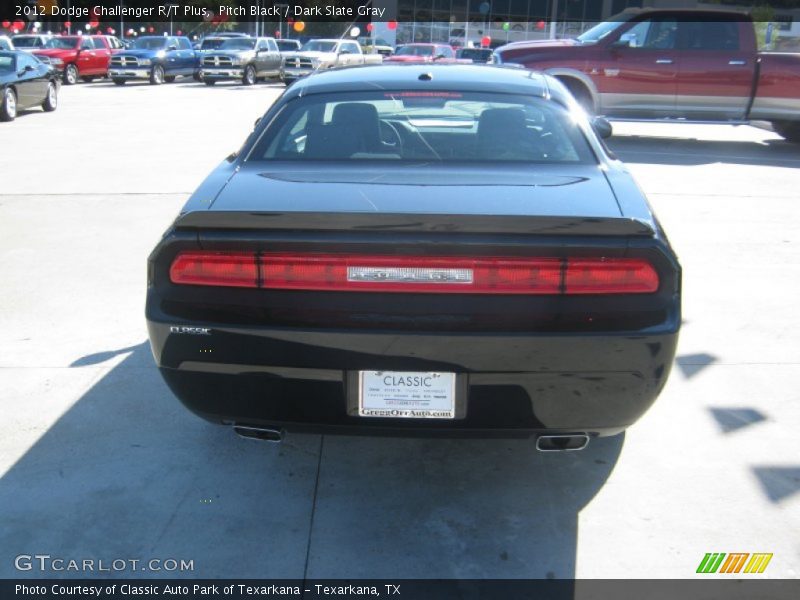 Pitch Black / Dark Slate Gray 2012 Dodge Challenger R/T Plus