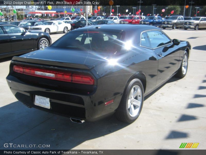 Pitch Black / Dark Slate Gray 2012 Dodge Challenger R/T Plus
