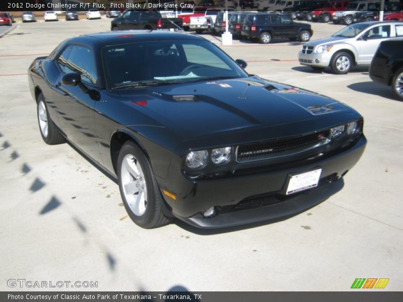 Pitch Black / Dark Slate Gray 2012 Dodge Challenger R/T Plus