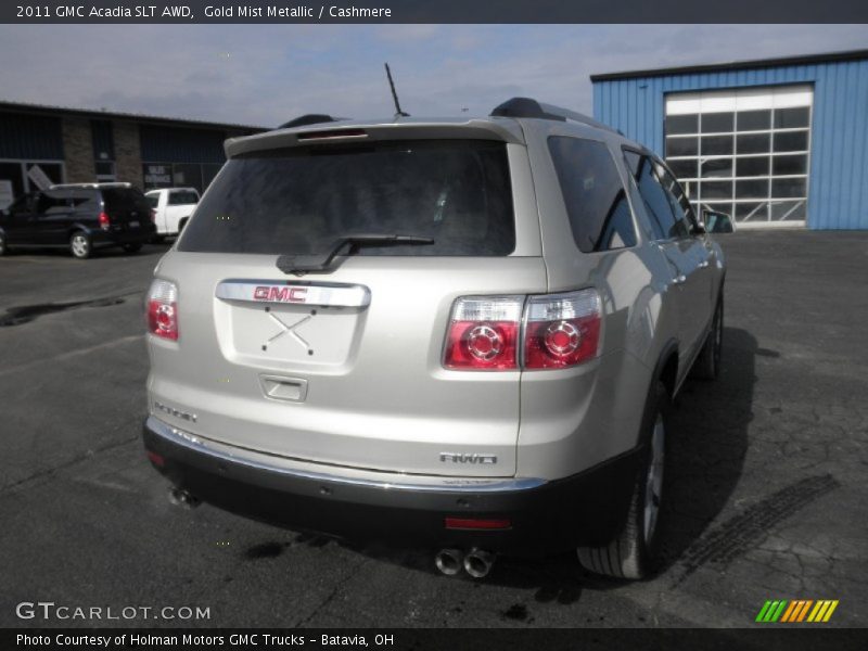 Gold Mist Metallic / Cashmere 2011 GMC Acadia SLT AWD