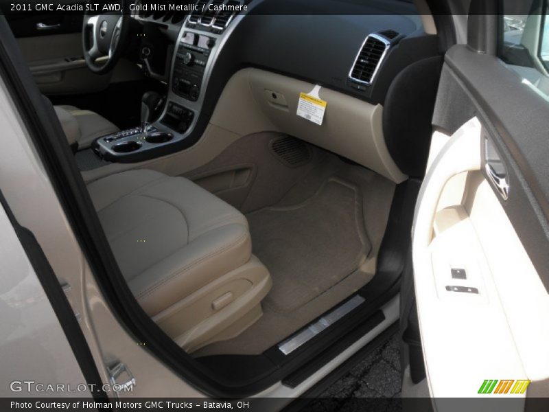 Gold Mist Metallic / Cashmere 2011 GMC Acadia SLT AWD
