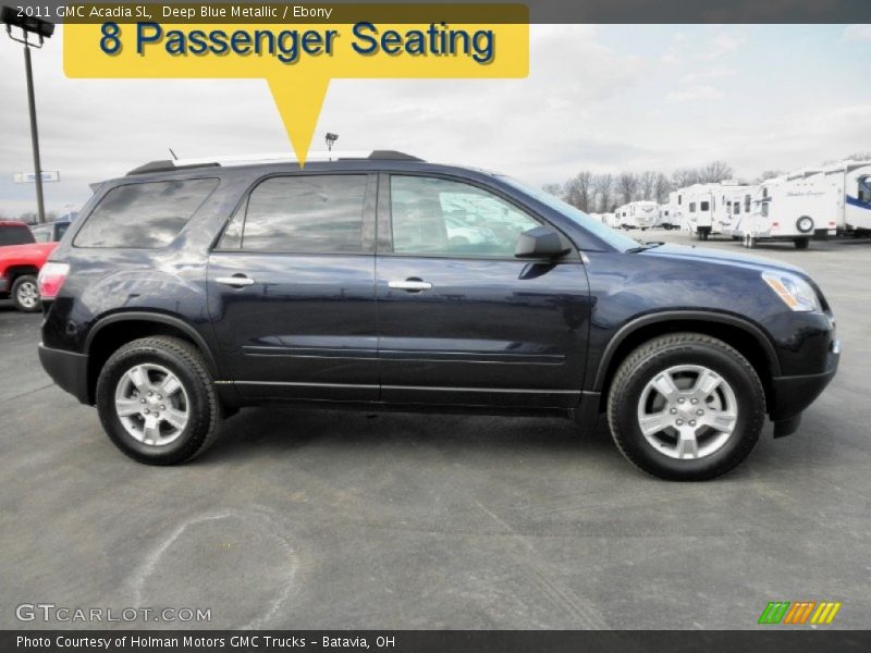 Deep Blue Metallic / Ebony 2011 GMC Acadia SL