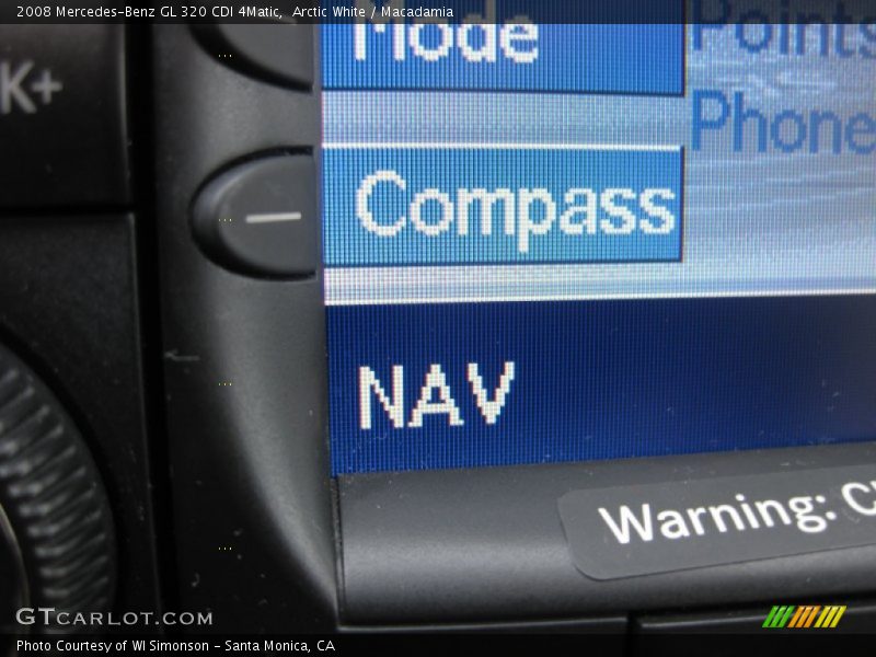 Arctic White / Macadamia 2008 Mercedes-Benz GL 320 CDI 4Matic
