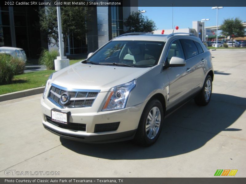 Gold Mist Metallic / Shale/Brownstone 2012 Cadillac SRX Luxury