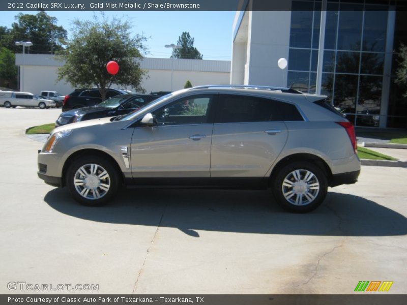 Gold Mist Metallic / Shale/Brownstone 2012 Cadillac SRX Luxury
