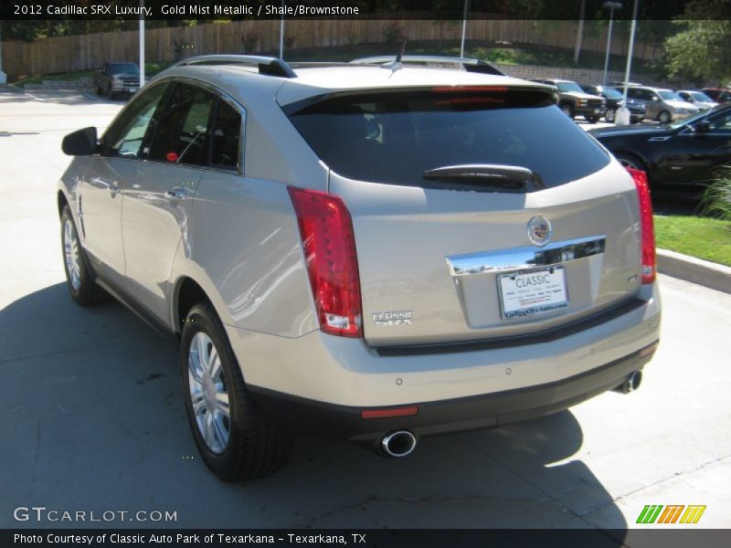 Gold Mist Metallic / Shale/Brownstone 2012 Cadillac SRX Luxury