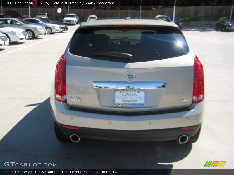 Gold Mist Metallic / Shale/Brownstone 2012 Cadillac SRX Luxury