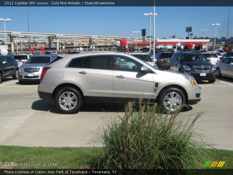 Gold Mist Metallic / Shale/Brownstone 2012 Cadillac SRX Luxury