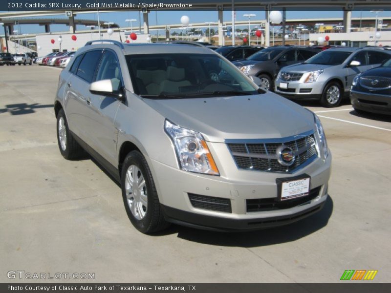 Gold Mist Metallic / Shale/Brownstone 2012 Cadillac SRX Luxury