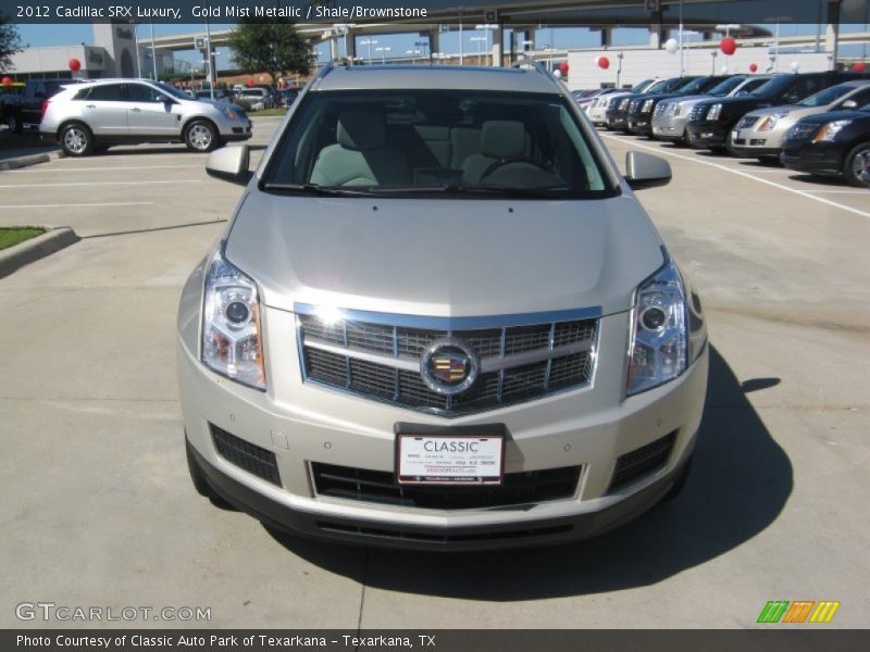 Gold Mist Metallic / Shale/Brownstone 2012 Cadillac SRX Luxury