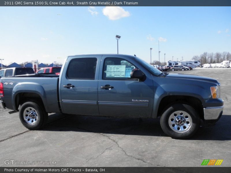 Stealth Gray Metallic / Dark Titanium 2011 GMC Sierra 1500 SL Crew Cab 4x4