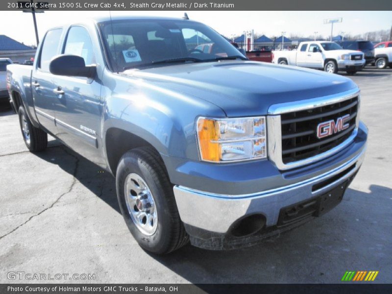 Stealth Gray Metallic / Dark Titanium 2011 GMC Sierra 1500 SL Crew Cab 4x4