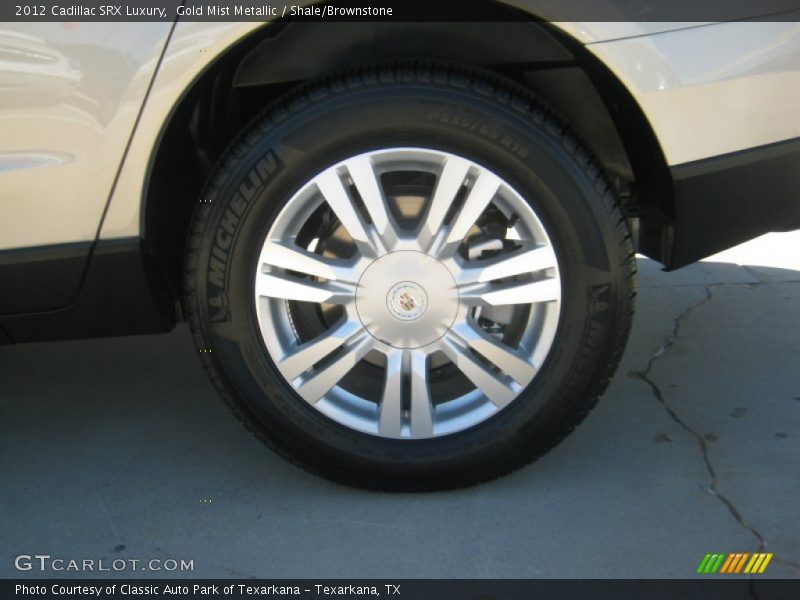 Gold Mist Metallic / Shale/Brownstone 2012 Cadillac SRX Luxury