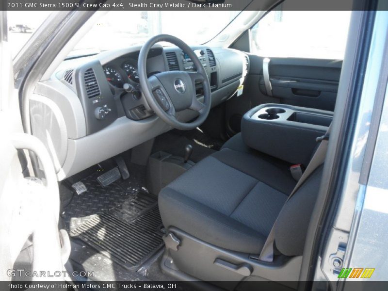Stealth Gray Metallic / Dark Titanium 2011 GMC Sierra 1500 SL Crew Cab 4x4