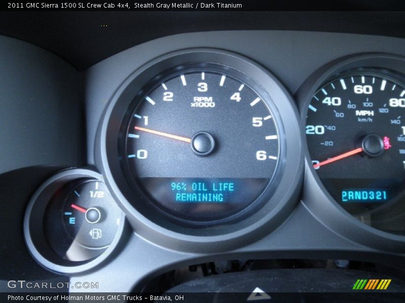 Stealth Gray Metallic / Dark Titanium 2011 GMC Sierra 1500 SL Crew Cab 4x4