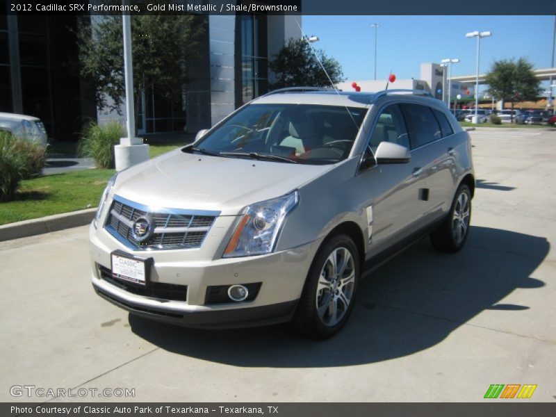 Gold Mist Metallic / Shale/Brownstone 2012 Cadillac SRX Performance