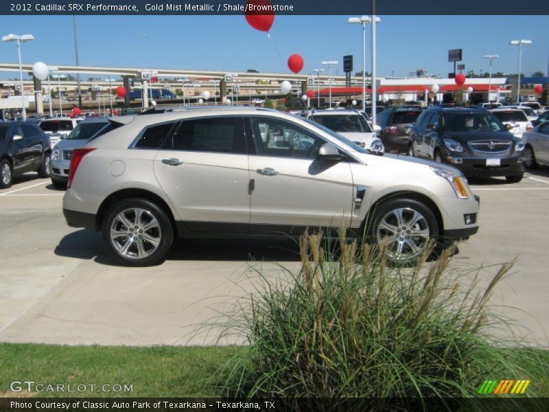 Gold Mist Metallic / Shale/Brownstone 2012 Cadillac SRX Performance