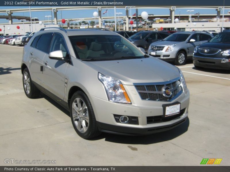 Gold Mist Metallic / Shale/Brownstone 2012 Cadillac SRX Performance