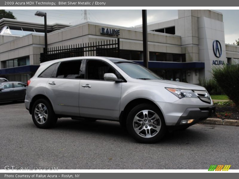 Billet Silver Metallic / Ebony 2009 Acura MDX Technology