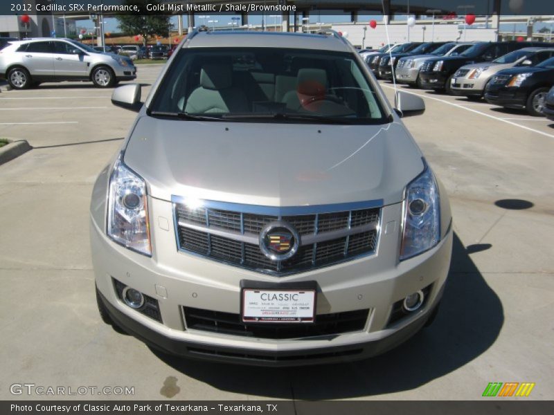 Gold Mist Metallic / Shale/Brownstone 2012 Cadillac SRX Performance