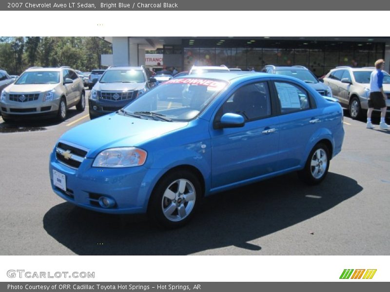 Bright Blue / Charcoal Black 2007 Chevrolet Aveo LT Sedan