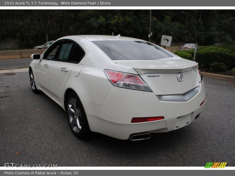 White Diamond Pearl / Ebony 2010 Acura TL 3.5 Technology