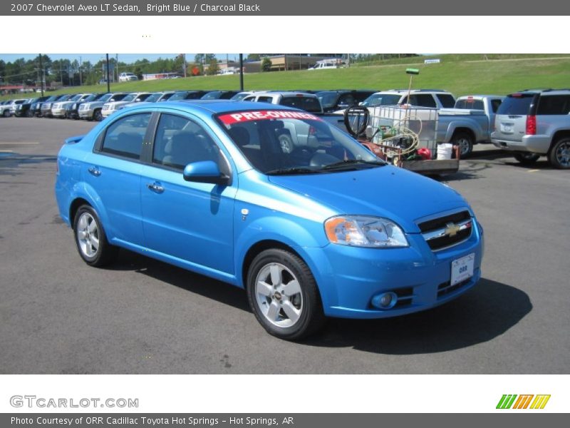 Bright Blue / Charcoal Black 2007 Chevrolet Aveo LT Sedan