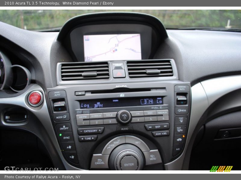 White Diamond Pearl / Ebony 2010 Acura TL 3.5 Technology