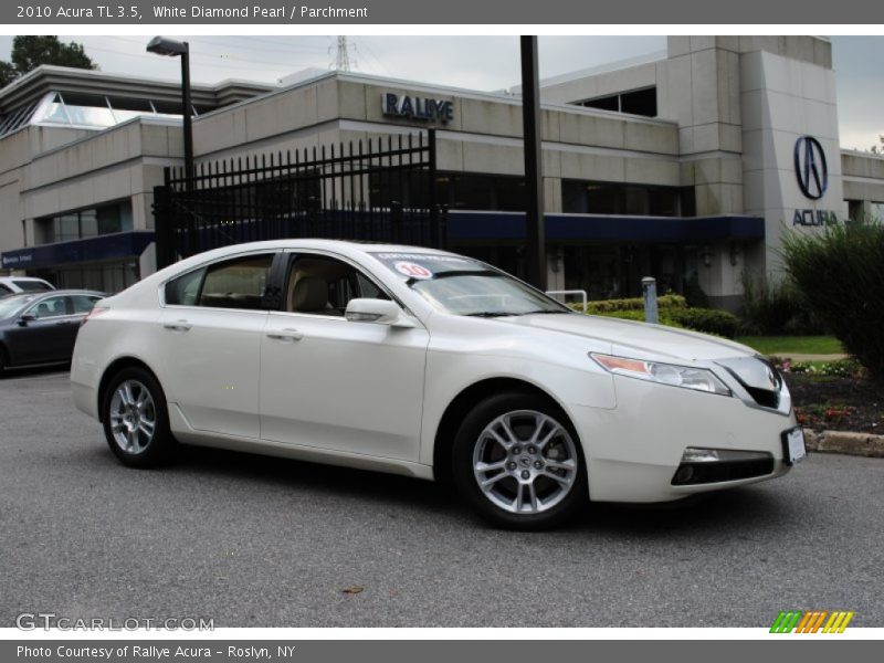 White Diamond Pearl / Parchment 2010 Acura TL 3.5