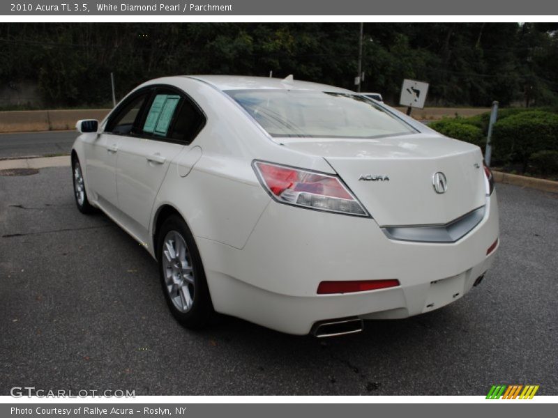 White Diamond Pearl / Parchment 2010 Acura TL 3.5