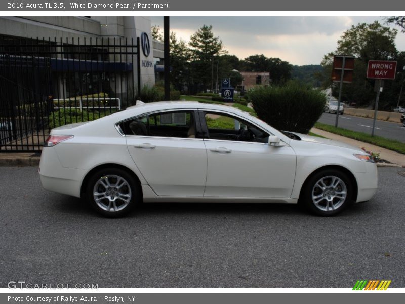 White Diamond Pearl / Parchment 2010 Acura TL 3.5