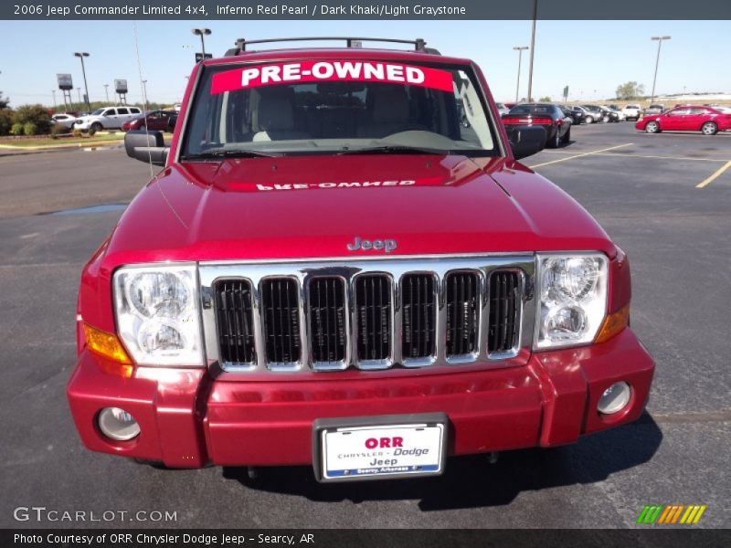 Inferno Red Pearl / Dark Khaki/Light Graystone 2006 Jeep Commander Limited 4x4