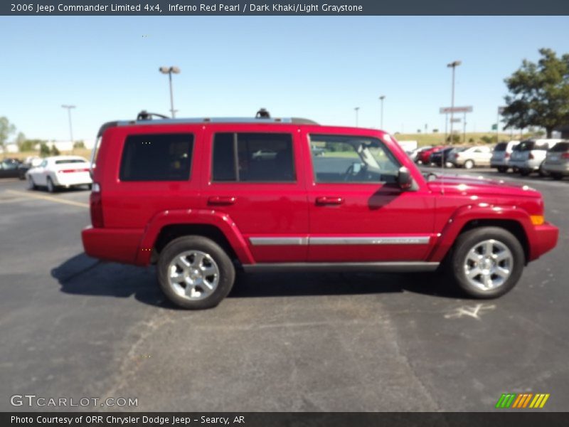 Inferno Red Pearl / Dark Khaki/Light Graystone 2006 Jeep Commander Limited 4x4