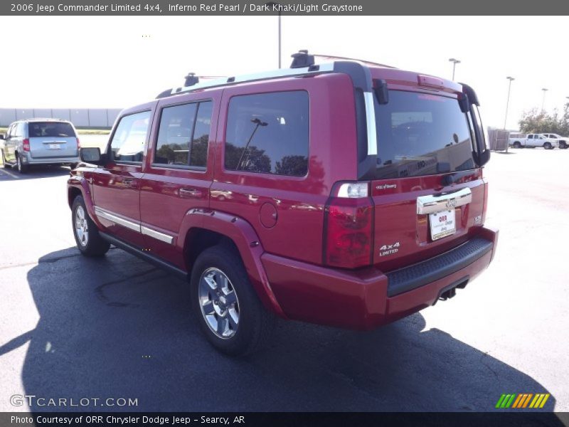 Inferno Red Pearl / Dark Khaki/Light Graystone 2006 Jeep Commander Limited 4x4